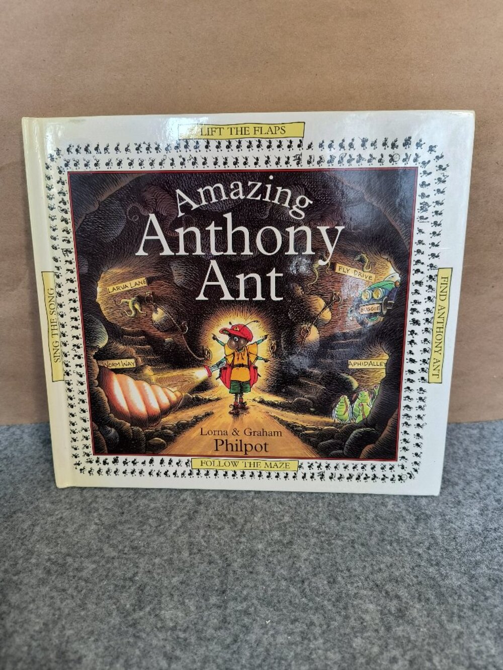 Vintage Amazing Anthony Ant Lorna & Graham Philpot Lift The Flap Children's Book